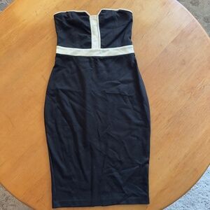 Express Black Strapless Dress - Size 6
